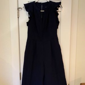 vince camuto ruffle wide leg crop jumpsuit